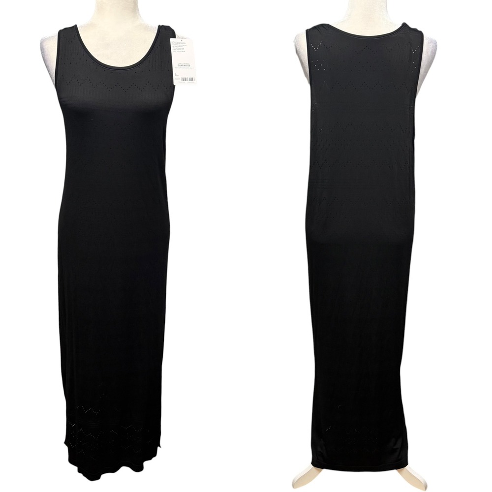 Athleta Black Sleeveless Maxi Dress